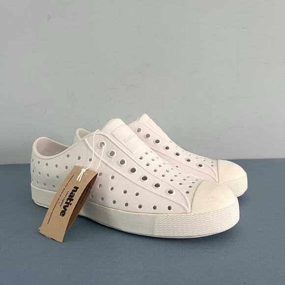 Native Jefferson Shell White Slip-On EVA Unisex Sneakers - Picture 2 of 11